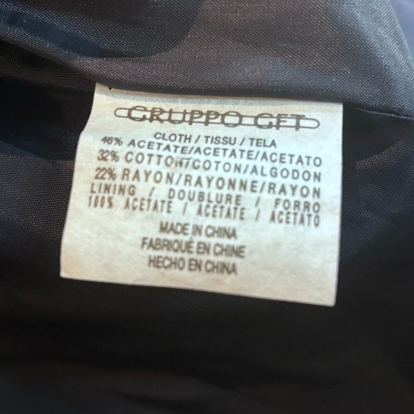 EMANUEL UNGARO Sz 6 Textured Pattern Lined Longer Line Smooth Lapel Blazer - Picture 10 of 10